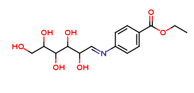 (E)-ethyl 4-((2,3,4,5,6-pentahydroxyhexylidene)amino)benzoate