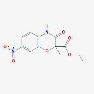 Ethyl 2-methyl-7-nitro-3-oxo-3,4-dihydro-2H-1,4-benzoxazine-2-carboxylate