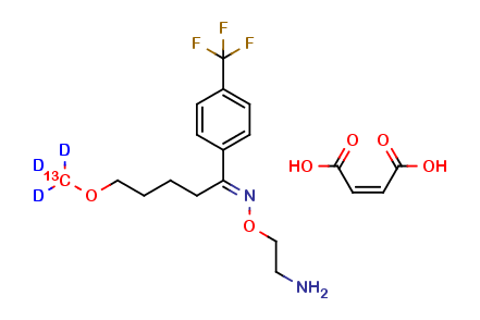 Fluvoxamine Maleate 13C, D3