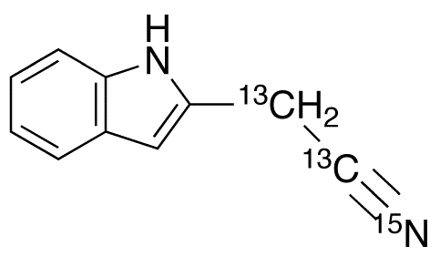 Indole-2-acetonitrile-13C2, 15N