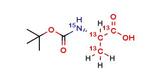 L-Alanine-13C3,15N, N-Boc