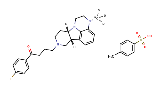 Lumateperone-13C,D3 tosylate salt
