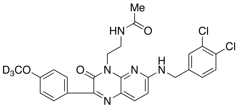 N-[2-[6-[[(3,4-Dichlorophenyl)methyl]amino]-2-(4-methoxyphenyl)-3-oxopyrido[2,3-b]pyrazin-4(3H)-yl]ethyl]-acetamide-d3