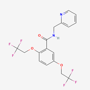 N-(2-Pyridinylmethyl)-2,5-bis(2,2,2-trifluoroethoxy)benzamide