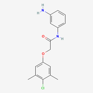 N-(3-Aminophenyl)-2-(4-chloro-3,5-dimethylphenoxy) acetamide