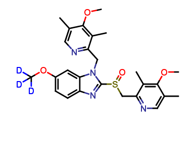 N-(4-Methoxy-3,5-dimethyl-2-pyridinyl)methyl Omeprazole-d3