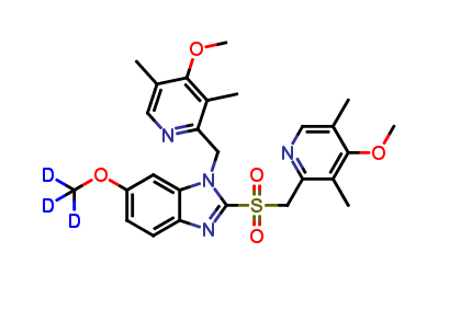 N-(4-Methoxy-3,5-dimethyl-2-pyridinyl)methyl Omeprazole-d3 Sulfone