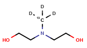 N-Methyldiethanolamine-13C,d3 Hydrochloride