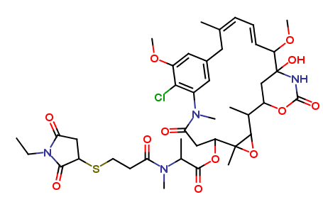 N2’-Deacetyl-N2’-[3-[(1-ethyl-2,5-dioxo-3-pyrrolidinyl)thio]-1-oxopropyl]-maytansine