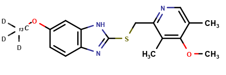 Omeprazole-13C, D3 Sulfide