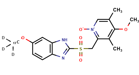Omeprazole-13C, D3 Sulfone N-Oxide