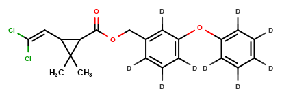 Permethrin-d9 (3-phenoxy-d5-benzyl-2,4,5,6-d4) (cis/trans mixture)
