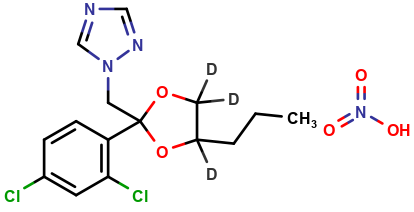 Propiconazole-d3 HNO3 (dioxolane-4,5,5-d3) (mixture of diastereomers)