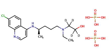 (R)-(-)-Hydroxy Chloroquine-d4 Diphosphate