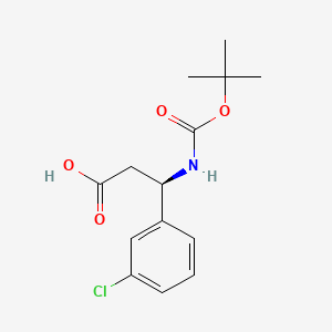 (R)​-​3-​(Boc-​amino)​-​3-​(3-​chlorophenyl)​propionic Acid