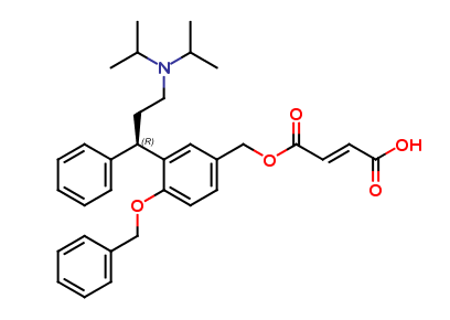 (R)-[4-Benzyloxy-3-(3-diisopropylamino-1-phenylpropyl) – phenyl]-methanol hydrogen fumarate