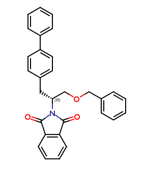 (R)-2-(1-([1,1'-biphenyl]-4-yl)-3-(benzyloxy)propan-2-yl)isoindoline-1,3-dione