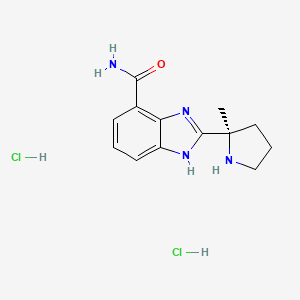 (R)-2-(2-Methylpyrrolidin-2-yl)-1H-benzo[d]imidazole-4-carboxamide dihydrochloride