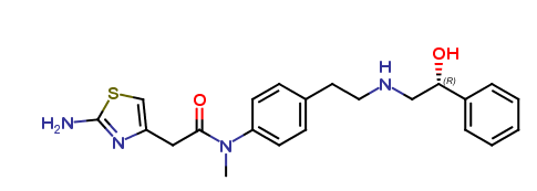 (R)-2-(2-aminothiazol-4-yl)-N-(4-(2-(2-hydroxy-2-phenylethylamino)ethyl)phenyl)-N-methylacetamide