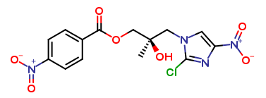 (R)-3-(2-Chloro-4-nitro-1H-imidazol-1-yl)-2-hydroxy-2-methylpropyl 4-Nitrobenzoate