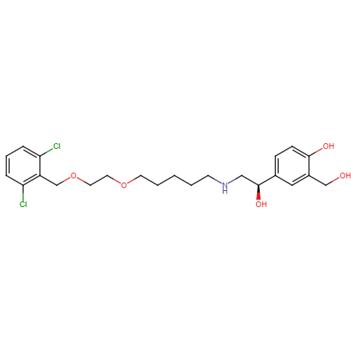 (R)-4-(2-((5-(2-((2,6-Dichlorobenzyl)oxy)ethoxy)pentyl)amino)-1-hydroxyethyl)-2-(hydroxymethyl)phenol