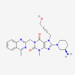 (R)-8-(3-aminopiperidin-1-yl)-7-(4-hydroxybut-2-yn-1-yl)-3-methyl-1-((4-methylquinazolin-2-yl)methyl)-1H-purine-2,6(3H,7H)-dione