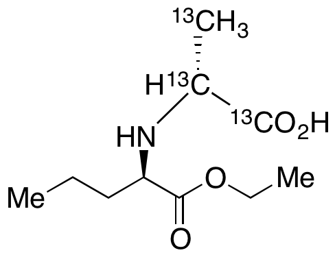 (R)-N-(1-Carboxyethyl-13C3)-D-norvaline 1-Ethyl Ester