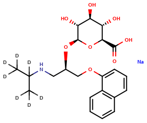 (R)-Propranolol-d7 β-D-Glucuronide Sodium Salt