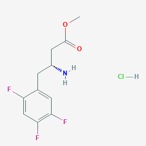 (R)-Sitagliptin Methyl-Ester Hydrochloride
