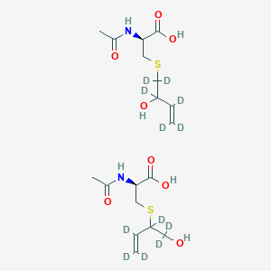 (R,S)-N-Acetyl-S-[1-(hydroxymethyl)-2-propenyl)-L-cysteine-d6 + (R,S)-N-Acetyl-S-[2-(hydroxymethyl)-3-propenyl)-L-cysteine-d6  (Mixture)