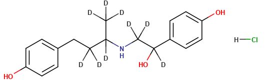 Ractopamine-d9 HCl (2-hydroxyethyl-1,1,2-d3; 1-methyl-d3-propyl-1,2,2-d3) (mixture of diastereomers)