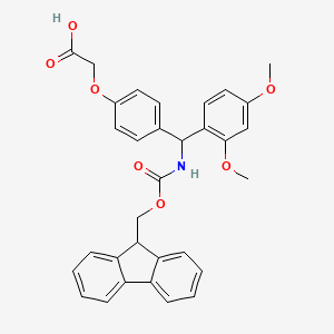 Rink Amide Linker (4-((2,4-Dimethoxyphenyl)(FMOC amino)methyl)phenoxyacetic acid