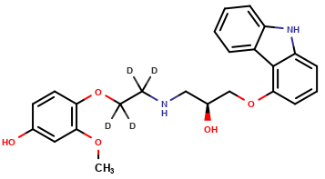 (S)-(-)-4'-Hydroxyphenyl Carvedilol-D4