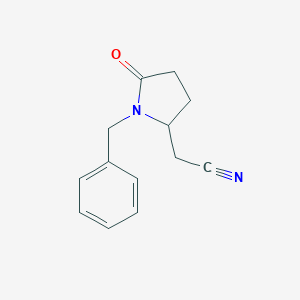 (S)-1-Benzyl-5-oxo-pyrrolidin-2-yl acetonitrile