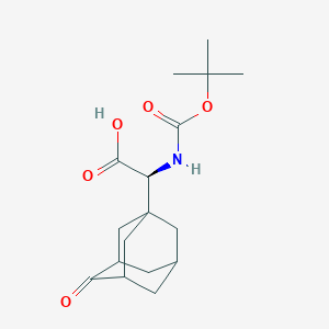 (S)-2-((tert-butoxycarbonyl)amino)-2-((1s,3R,5S,7R)-4-oxoadamantan-1-yl)acetic acid