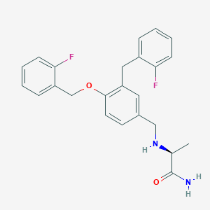 (S)-2-[3-(2-fluoro-benzyl)-4-(2-fluoro-benzyloxy)-benzylamino]propanamide
