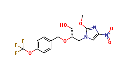 (S)-3-(2-Methoxy-4-nitro-1H-imidazol-1-yl)-2-((4-(trifluoromethoxy)benzyl)oxy)propan-1-ol