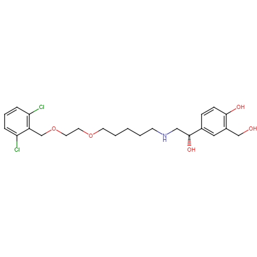 (S)-4-(2-((5-(2-((2,6-Dichlorobenzyl)oxy)ethoxy)pentyl)amino)-1-hydroxyethyl)-2-(hydroxymethyl)phenol