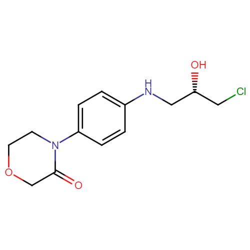 (S)-4-(4-((3-chloro-2-hydroxypropyl)amino)phenyl)morpholin-3-one