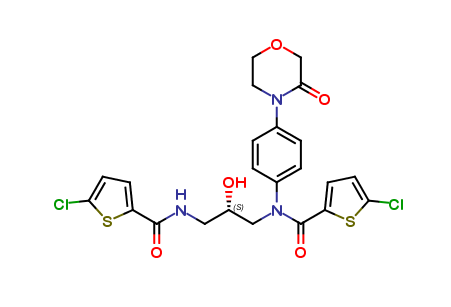 (S)-5-chloro-N-(3-(5-chlorothiophene-2-carboxamido)-2-hydroxypropyl)-N-(4-(3-oxomorpholino)phenyl)th