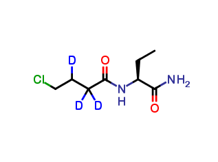 (S)-N-(1-Amino-1-oxobutan-2-yl)-4-chlorobutanamide-d3