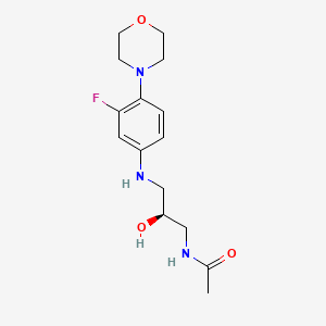 (S)-N-(3-((3-Fluoro-4-morpholinophenyl)amino)-2-hydroxypropyl)acetamide