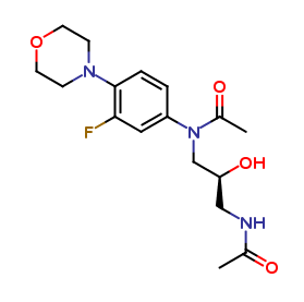(S)-N-(3-acetamido-2-hydroxypropyl)-N-(3-fluoro-4-morpholinophenyl)acetamide