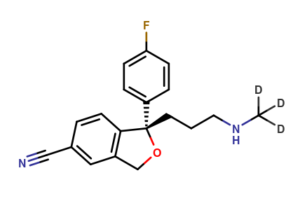 (S)-N-Desmethyl Citalopram Hydrochloride-d3