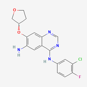 (S)-N4-(3-Chloro-4-fluorophenyl)-7-((tetrahydrofuran-3-yl)oxy) quinazoline-4,6-diamine