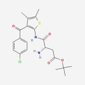 (S)-tert-Butyl 3-amino-4-((3-(4-chlorobenzoyl)-4,5- dimethylthien-2-yl)amino)-4-oxobutanoate