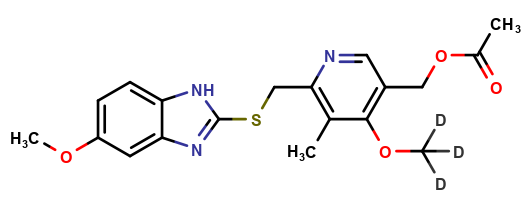 S-Deoxy-5-Hydroxy Acetate Omeprazole-d3