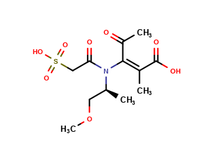 (S,E)-3-(N-(1-methoxypropan-2-yl)-2-sulfoacetamido)-2-methyl-4-oxopent-2-enoic acid