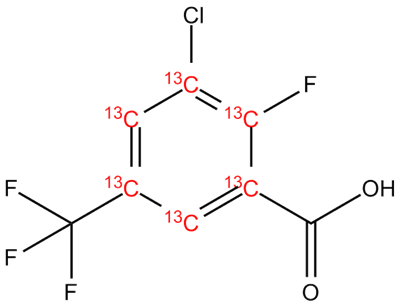 [U-Ring-13C6]-3-Chloro-2-fluoro-5-(trifluoromethyl)benzoic acid