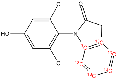 [U-Ring-13C6]-Diclofenac metabolite